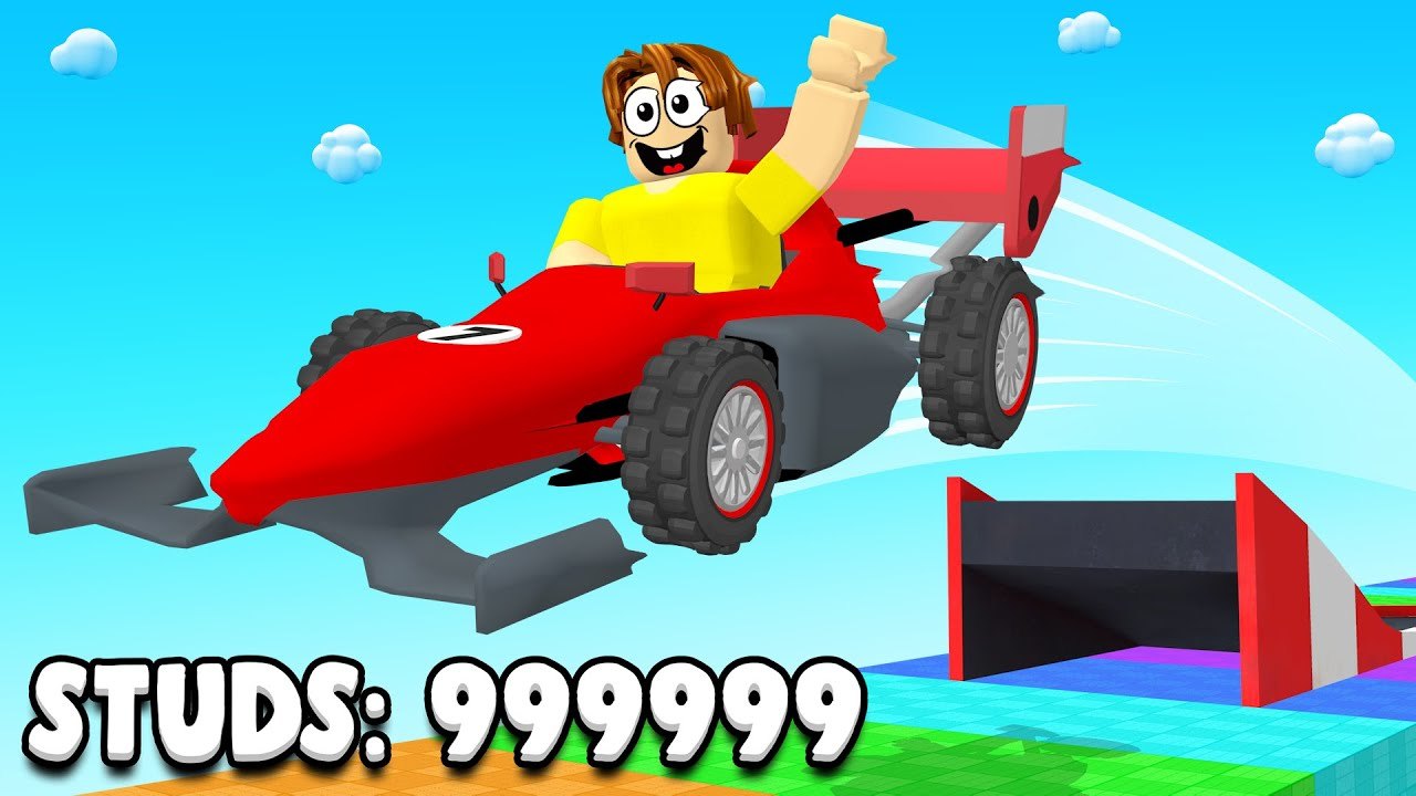 Une voiture de Collect Cars and Race qui s'élance de la rampe vers la piste infinie
